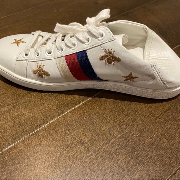 GUCCI women’s Ace Bees and Star Soft Heel size 37 - Picture 6 of 11